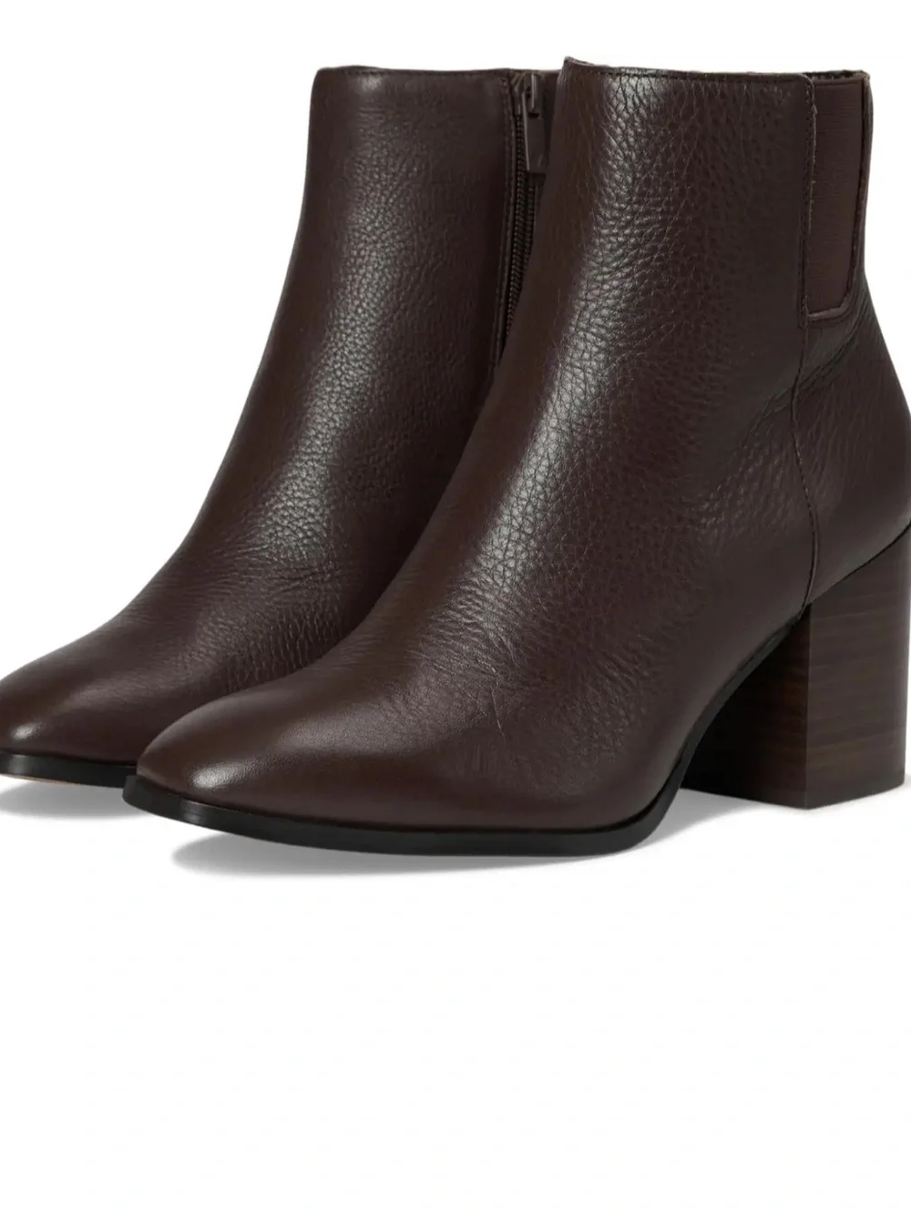 Vionic Vynn Heeled Ankle Bootie Size 12 Wide Brown Leather NWOB Casual